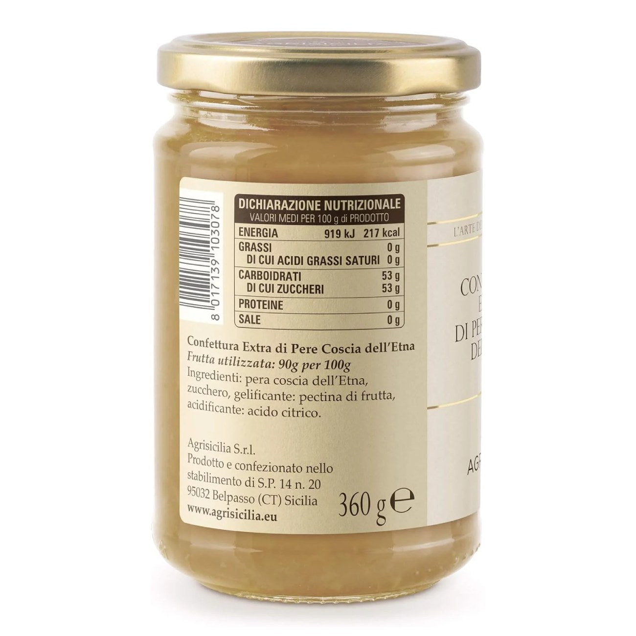 Sitsiilia pirni moos AGRISICILIA Pera Coscia di Sicilia, 360g