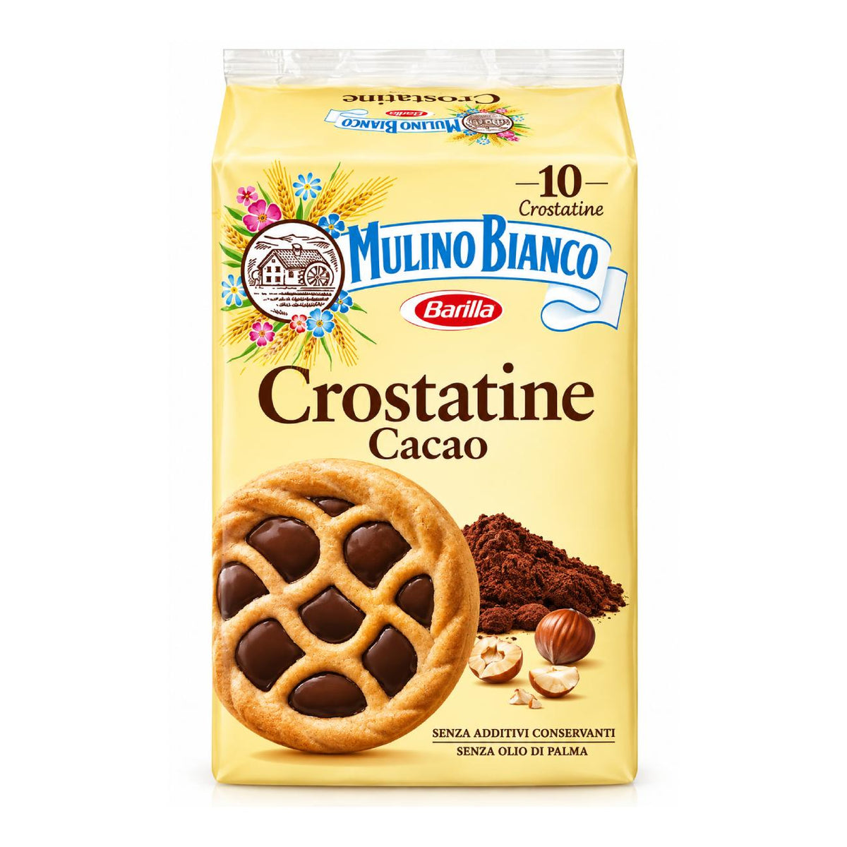 Hazelnut and cocoa cream cookies MULINO BIANCO Crostatine Cacao, 400g