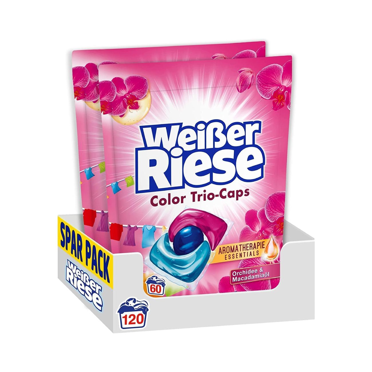 Капсулы для стирки Color Aromatherapy Essentials, 120MR