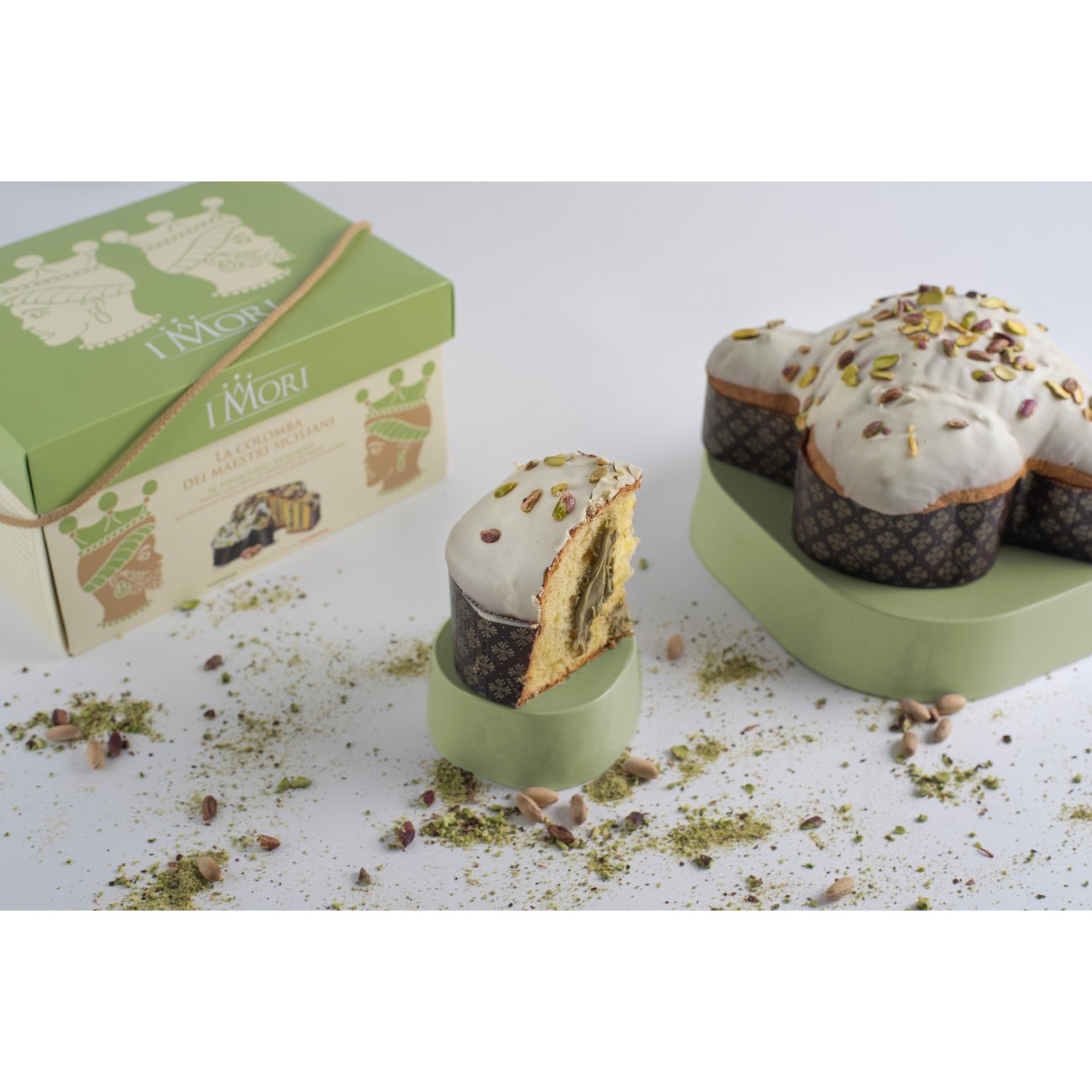 Kēkss I MORI Panettone Pistacchio Siciliani, 900g