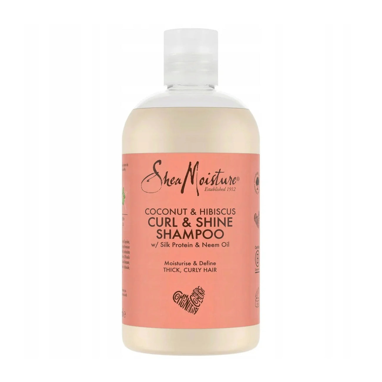 Šampūnas SHEA MOISTURE Curl & Shine, 384 ml