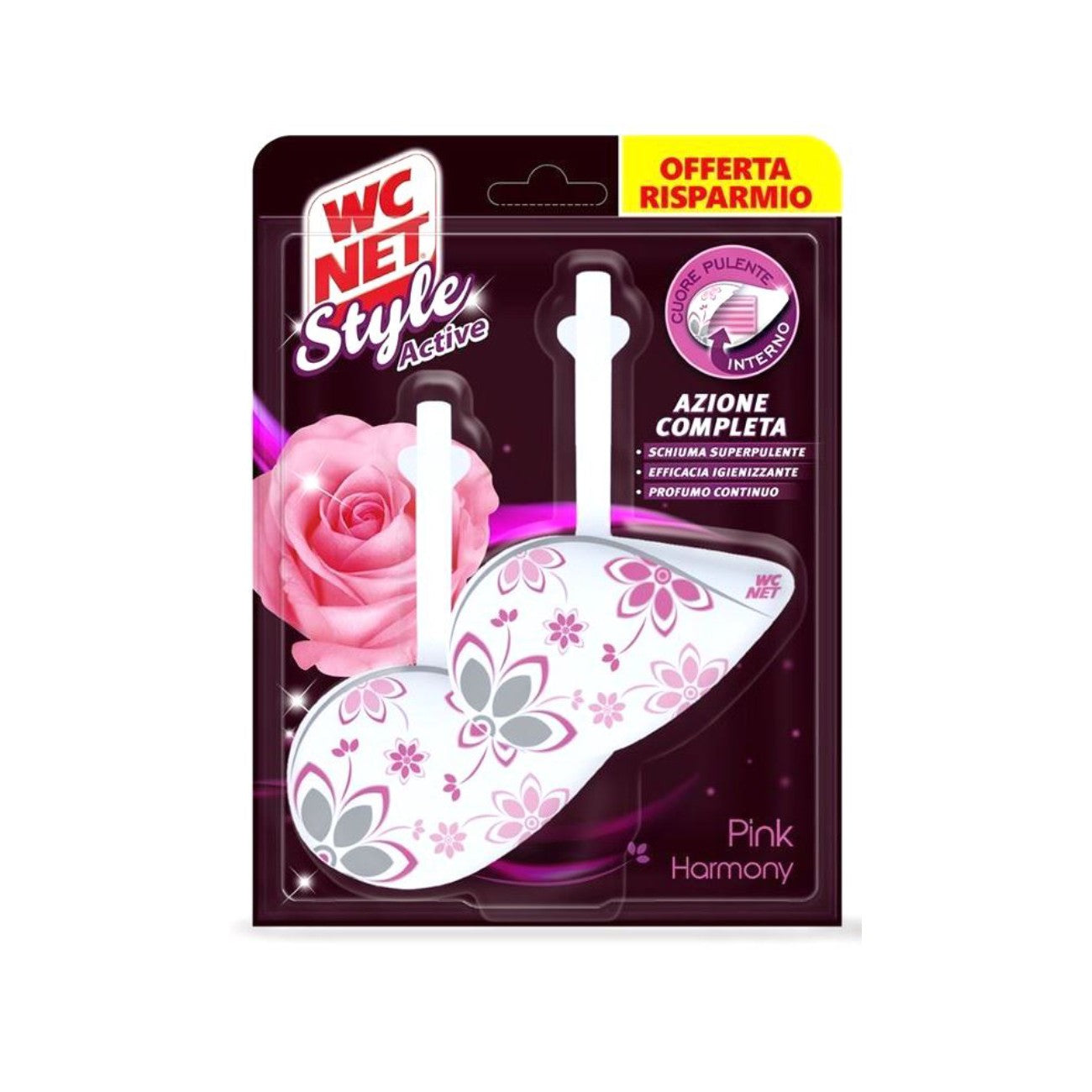 WC-blokk Pink Harmony Style Active, 2x36,5g