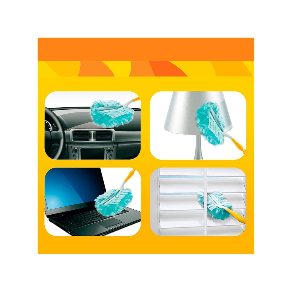 Dulkių šepetėliai su rankena, 3 vnt.