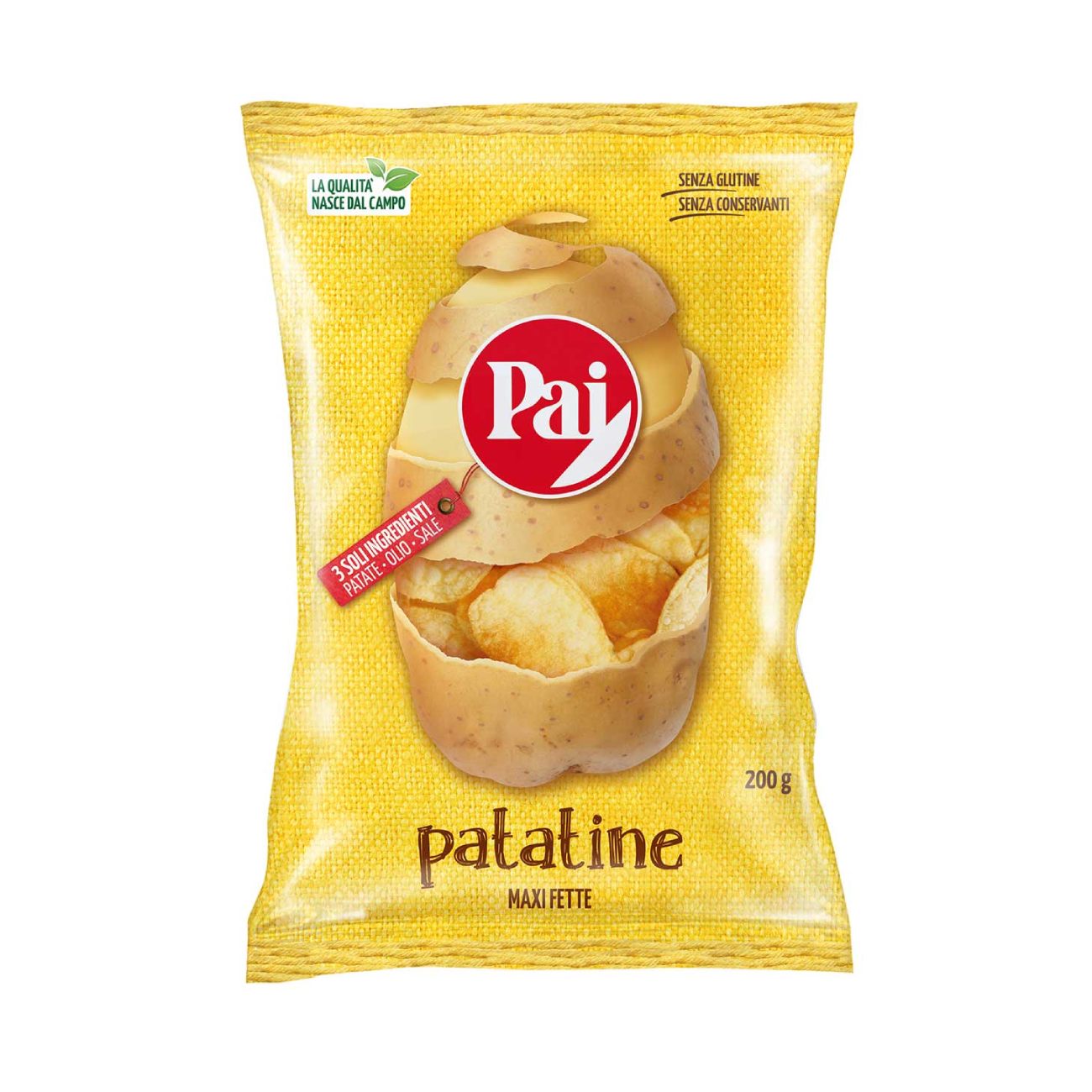 Kartupeļu čipsi PAI Maxi Fette, 200g