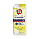 Mitrās salvetes ar citrona smaržu PRETTY CLEAN Multiuso, 50 gab.