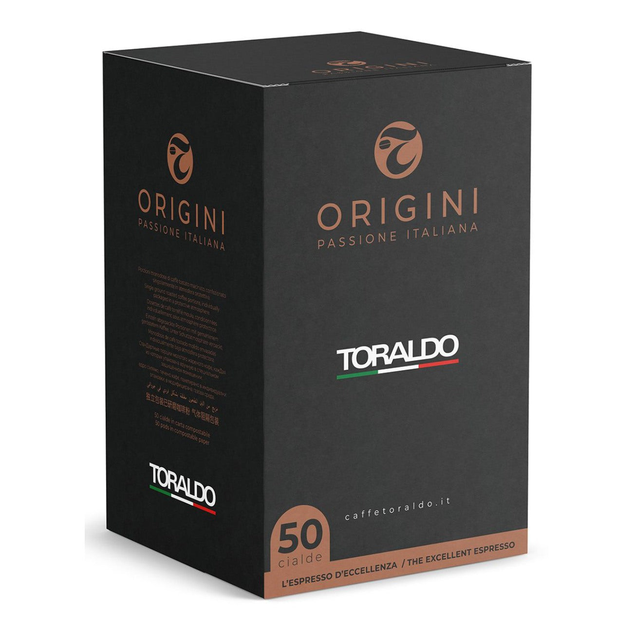 Coffee pods TORALDO Origins Cialde (360g), 50 pcs.