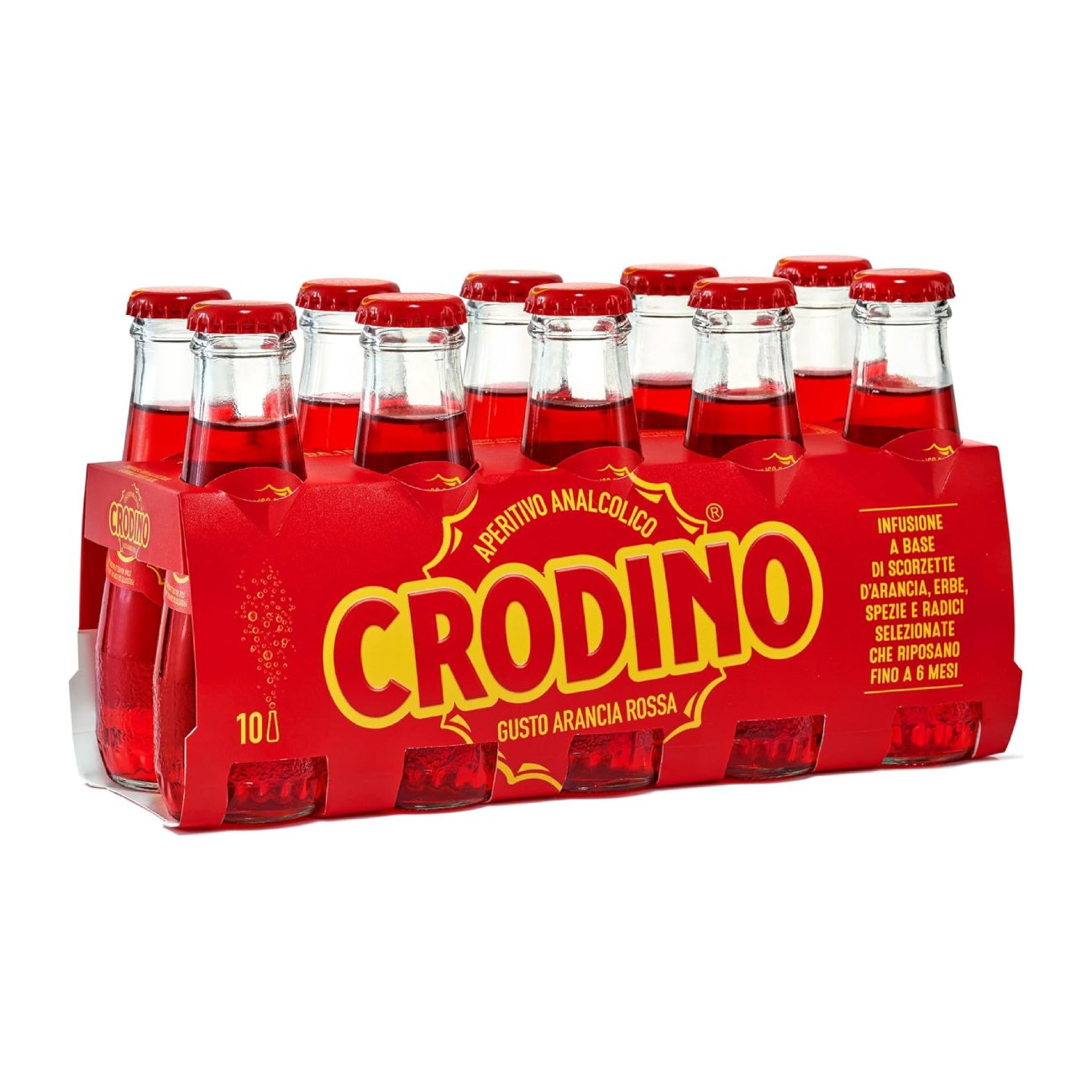 Безалкогольный аперитив CRODINO Rosso, 10 x 100 мл