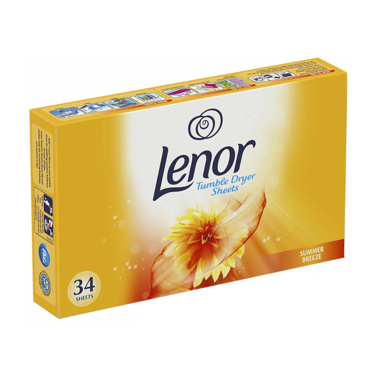 Salvetes veļas žavēšanai un aromatizēšanai LENOR Summer Breeze, 34 gab.