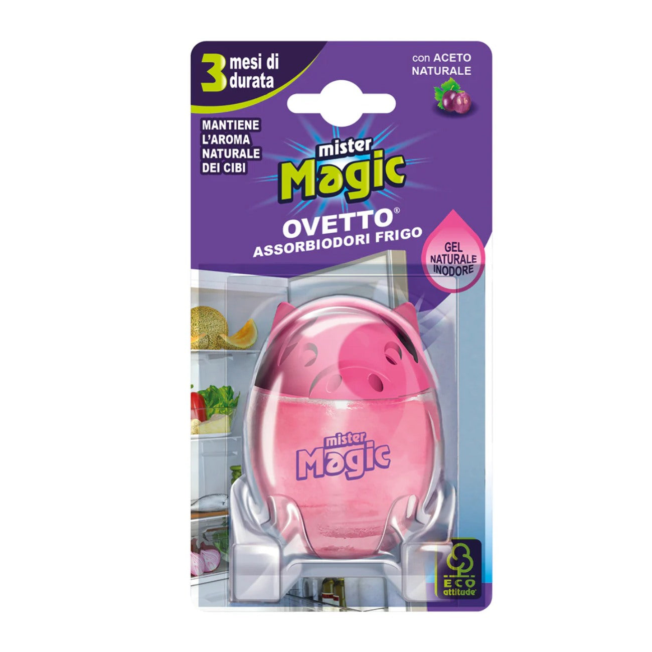 Ledusskapja smaku absorbētājs ar dabīgo etiķi MISTER MAGIC, 40g