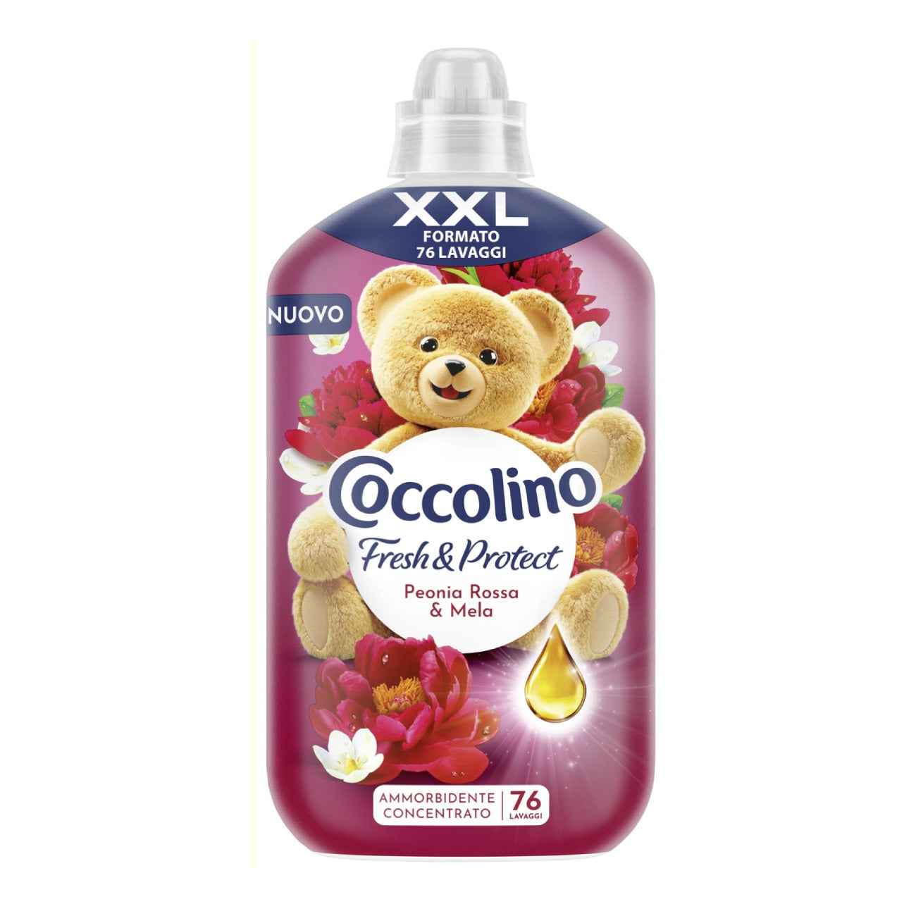 Veļas mīkstinātājs COCCOLINO Peonia Rossa & Mela, 76MR