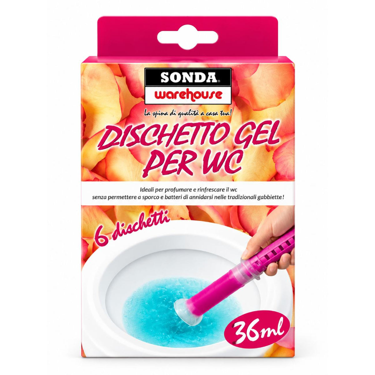 WC-discs SONDA Rosa, 36 ml