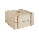 Wooden gift box for six wine bottles