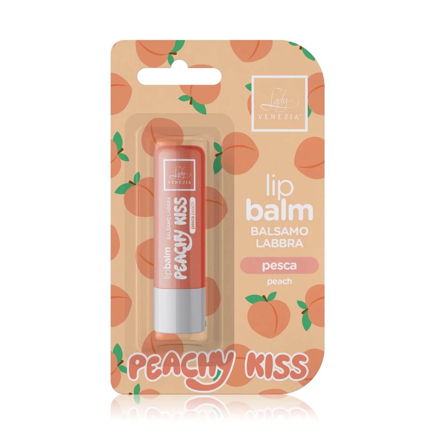 Lip balm LADY VENEZIA Peachy Kiss